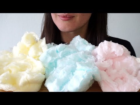 ASMR Sounds: Eating & Destroying Cotton Candy (No Talking)