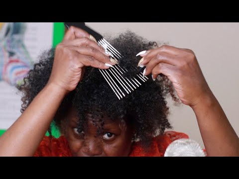 STYLING TWIST OUT ASMR TEXTURE HAIR SOUNDS