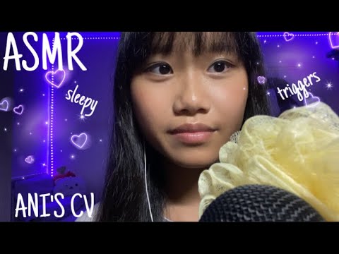 ASMR sleepy trigger assortment🐬☁️🎧(Ani’s CV)