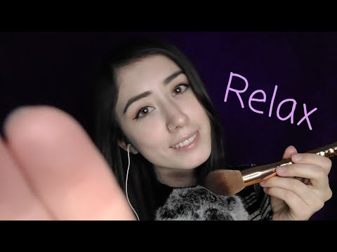 ASMR 😴 Fluffy Mic and Face Brushing for Ultimate Tingles and Relaxation ༼ つ ◕_◕ ༽つ