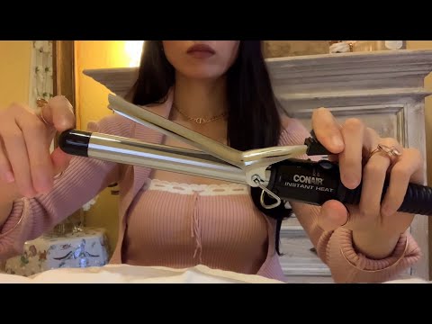 ASMR Curling Your Hair ~1 Hour~ Part 4
