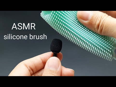 Scratching Microphone with Silicone Brush  - ASMR Scratching Mic I No Talking I Satisfying Video