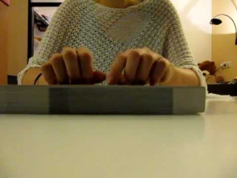 2nd video, nail tapping, scratching and page turning, ASMR