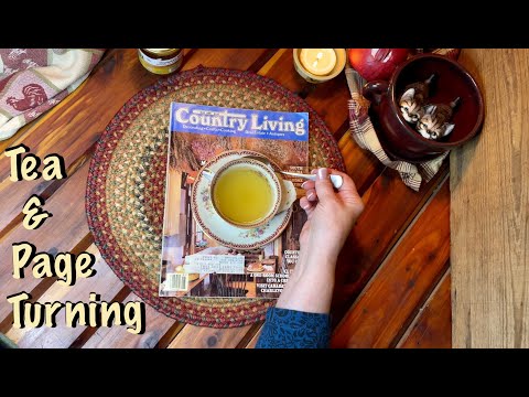 ASMR Vintage Country Living! (Whispered) Page turning of 1980's mag~No talking version tomorrow.