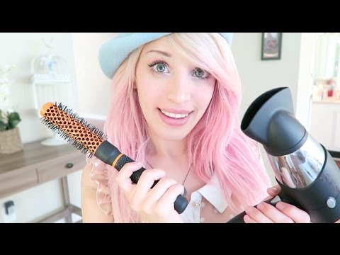 ASMR Role Play - Blow drying your hair //