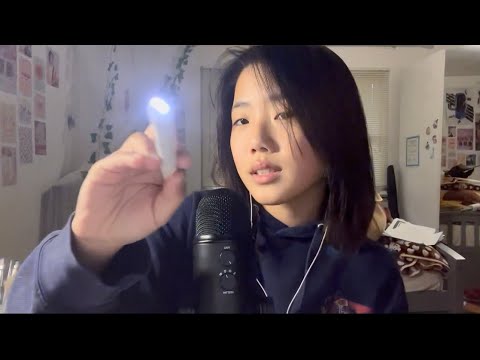 ASMR eye exam with no talking(mouth sounds)