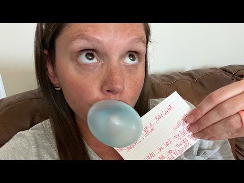 ASMR - Soft Spoke Gum Chewing/Bubble Blowing - What I’m Watching