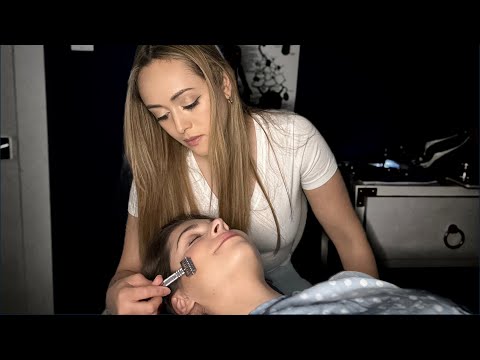 ASMR Real Person Medical Exam Scalp Check & Skin Inspection (Face, Chest, Back) Soft Spoken Roleplay