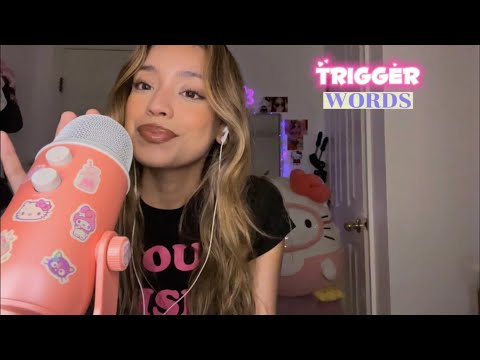 ASMR trigger words | breathy,up-close,cupped | 🌞✨