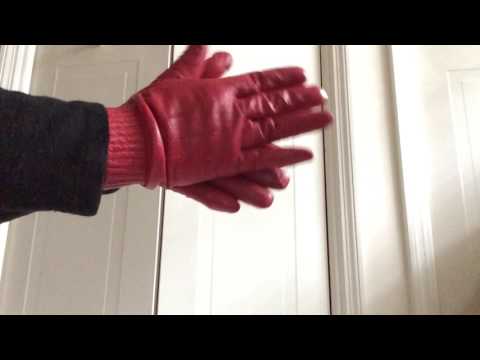 .::ASMR::. Red leather glove scrunching, crinkling, and tapping sounds *{No talking}*