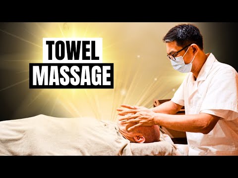 Towel Massage with a Great Head and Face Treatment | Chinese ASMR Massage