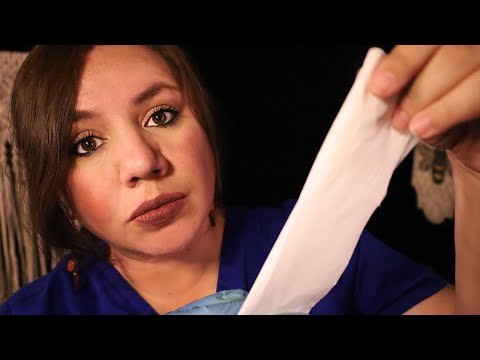 ASMR Facial Skin Type Analysis Roleplay / Close up Personal Attention