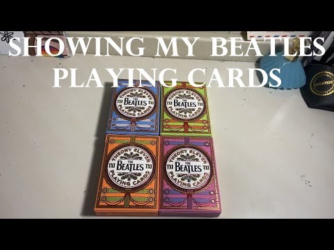 {ASMR} Showing my Beatles Playing Cards