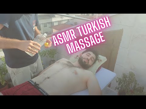 ASMR FULLBODY GUY RELAXING TURKISH MASSAGE- chest,abdominal,leg,foot,back massage