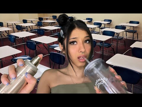 ASMR| POV: You’re sitting next to the hot cheeto girl 💁🏻‍♀️🌶 (Agressive asmr roleplay)