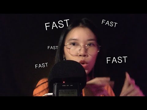 ASMR Fast Tingles Mouth Sounds and Tapping (No Talking)