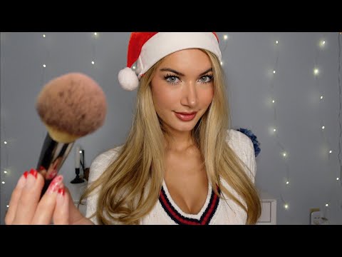 ASMR Mrs.Claus Does Your Christmas Party Makeup