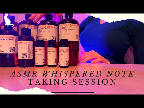 ASMR — Inventory of Oils, Whispered