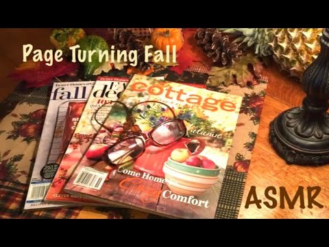 ASMR Page turning of quality fall magazines. (No talking)