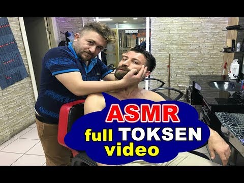 ASMR turkish massage :head,body,arm,face massage:TOKSEN MASSAGE: kafa sırt kol ve TOKMAK MASAJ'I