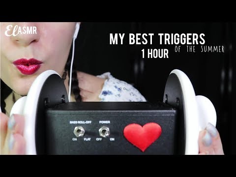 ASMR MY BEST TRIGGERS OF THE SUMMER 2018| 1 HOUR!