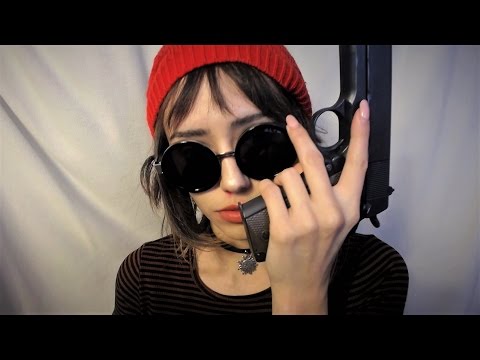 ASMR Mathilda Léon: The Professional Roleplay with tapping, whispering, eating sounds 凸(｀0´)凸