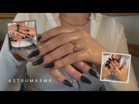 ASMR || Playing with Rings 💅💍 | Hand Rubbing Oily Sounds 🤝 | LoFi