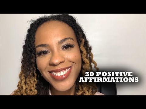 ASMR 50 Whispered Positive Affirmations - Personal Attention + Eye Contact