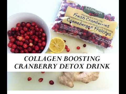 COLLAGEN BOOSTING Cranberry Detox Drink!