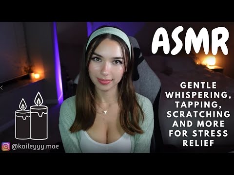 ASMR ♡ Gentle Whispering, Tapping, Scratching and More for Stress Relief (Twitch VOD)
