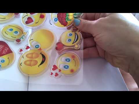 ASMR putting stickers in sticker album no talking relaxing crinkle page turn sounds :)