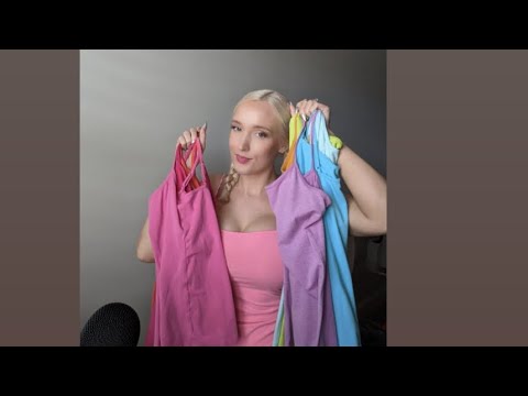✨🌈ASMR Fabric Scratching on camis from Forever 21🌈✨ #asmr #asmrrainbow #asmrsounds