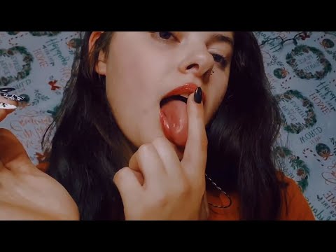 ASMR~ Slow and Fast Spit Painting You with Mouth Sounds