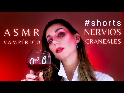 ASMR 👄🩸 EXAMEN de los NERVIOS CRANEALES Vampíricos 🧛🏻‍♀️ Roleplay en ESPAÑOL HALLOWEEN #shorts #asmr