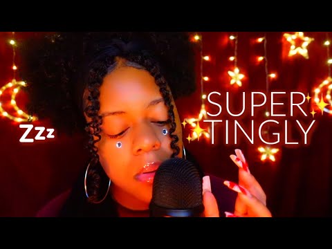 asmr ✨fast inaudible whispering + mouth sounds for sleep 🤤✨(super tingly) 💤