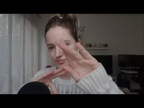 ASMR pure hand sounds with mouth sounds and whispering - you to sleep - tingly