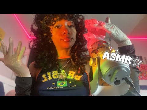 ASMR Latex Gloves/ Pink Latex Glove on the Mic 🩷🎙️✨ (Instense Sounds)
