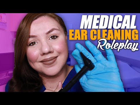 ASMR Medical Ear Cleaning and Sample Taking Roleplay / Soft Spoken