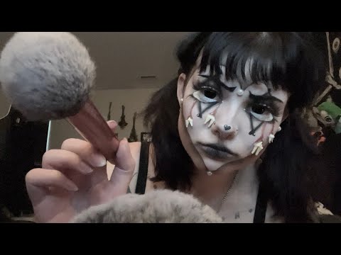 ASMR RP | Sad Clown Girl Does Your Makeup For Valentine’s Day 💌🤡 no talking, tapping, etc