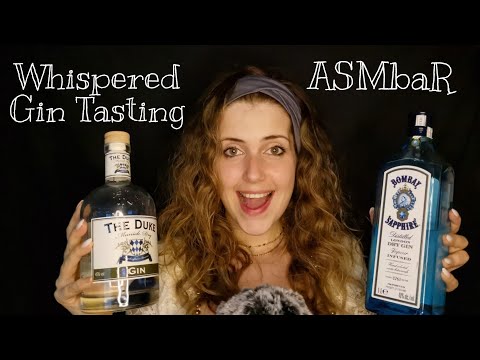 ASMR | Whispered Gin Tasting | Barkeeper Roleplay | Glass tapping, liquid sounds (german/deutsch)