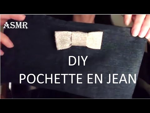 {ASMR} DIY pochette en jean *Do It Yourself