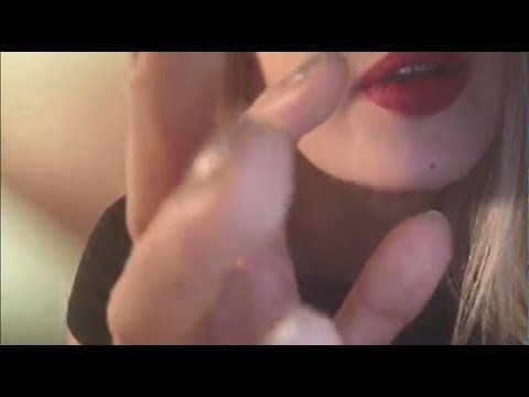 ASMR I Close Up Whispering Trigger Words w/ Hand Movements ( Relax, Sleep, It's Okay + More )