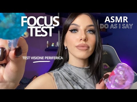 ASMR - TEST VISIONE PERIFERICA + FOCUS TEST VELOCE [ do as I say ]