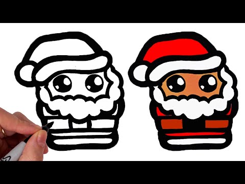 Comment Dessiner Un Père Noël Mignon Kawaii (Noël 2020)