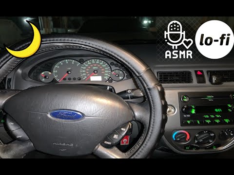 ASMR in the Car at Night Lofi (Scratching Sounds) [No Talking]