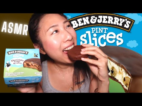 ASMR BEN and JERRY'S Pint Slices 🍫 Chocolate ice cream