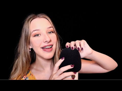 ASMR Tingly Mic Scratching & Breathy Whispers