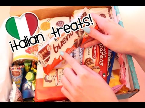 Try Treats Italian Candy Unboxing (ASMR soft spoken, mouth/eating sounds, packaging)