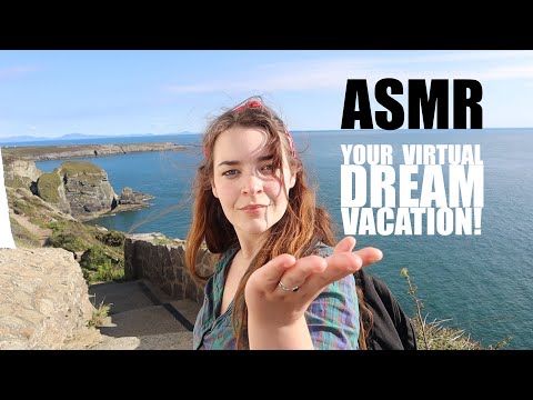 ASMR In Your Dream Paradise! Virtual Dream Vacation with Cliff side view, Birds, Waves [Binaural]