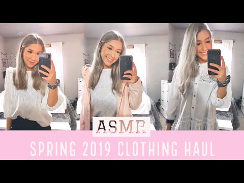 ASMR spring/summer 2019 try-on clothing haul